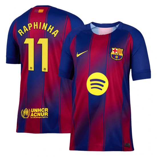 RAPHINHA #11 Barcelona Home Jersey 2025/26