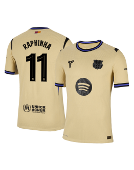 RAPHINHA #11 Barcelona Away Match Jersey Player Version 2025/26 - UCL