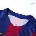 Kids Barcelona Home Jersey Full Kit 2025/26