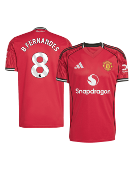 B.FERNANDES #8 Manchester United Home Jersey 2025/26