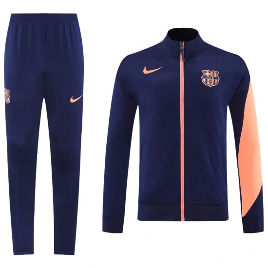 Barcelona Training Tracksuit Kit(Jacket+Pants) Navy&amp;Orange 2025/26