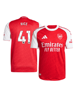 RICE #41 Arsenal Home Match Jersey Player Version 2025/26
